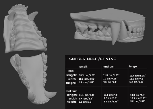 Snarly wolf, canine - Jawset