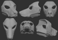 Doberman/Domestic dog no. 2 - Head base