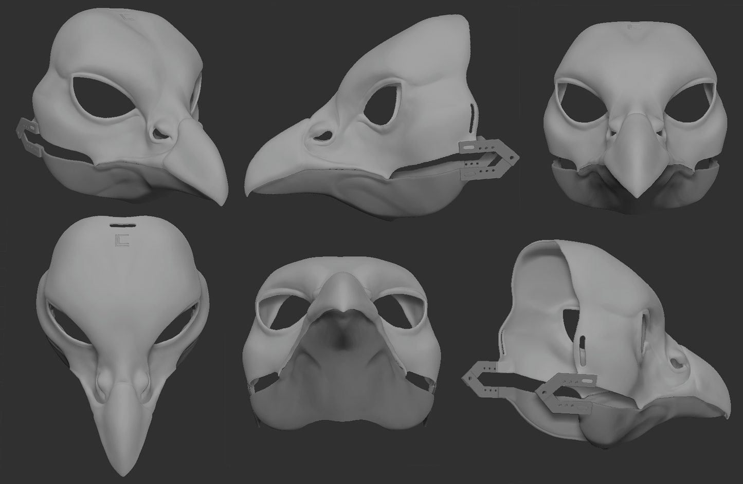 Chicken, hen/rooster - Head base